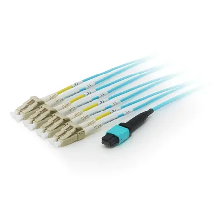 Equip 25556407 InfiniBand- och fiberoptisk kabel, 7 m, MTP till 4x LC, blå
