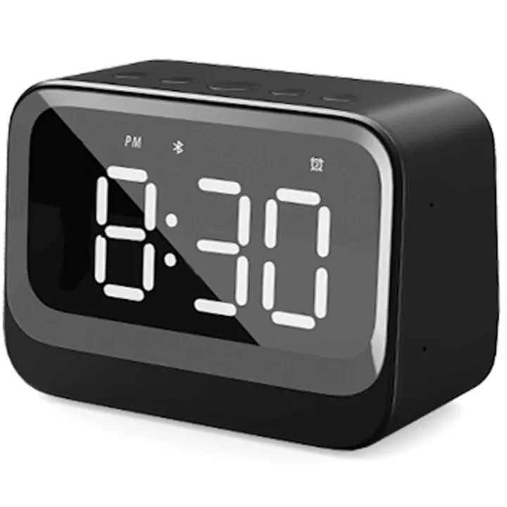 Denver Klocka Alarm Bluetooth-högtalare Svart