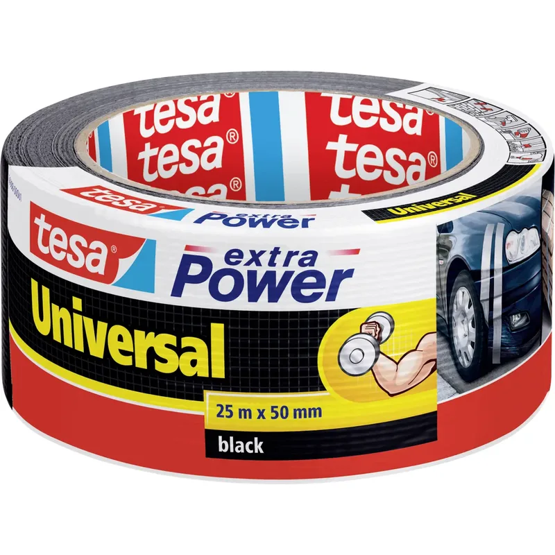 tesa extra Power Universal 25m 50mm schwarz