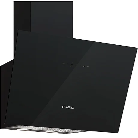 Siemens iQ500 LC67KCN61 köksfläkt, svart glas, 60 cm