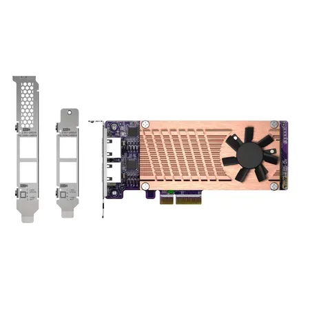 QNAP QM2-2P2G2T M.2 NVMe-kort med 2,5 GbE