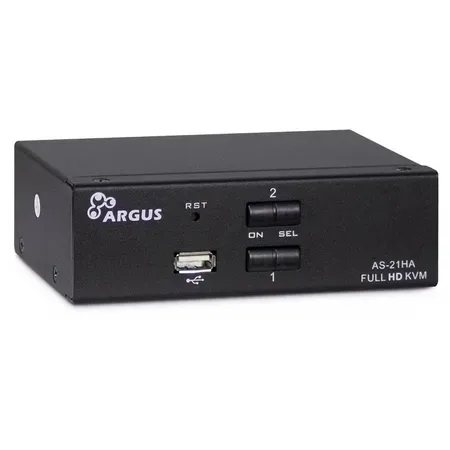 Argus KVM AS-21HA omkopplare, 2 datorer, HDMI
