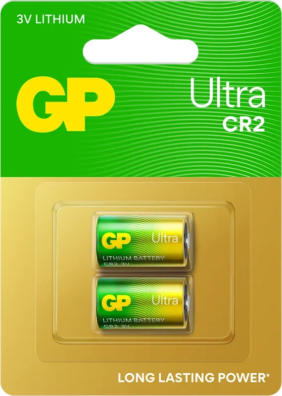 GP Ultra litiumbatteri CR2, 3 V, 2-pack