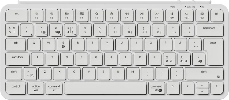 Keychron B1 Pro Ultra-Slim Mini Trådlöst Tangentbord Vit