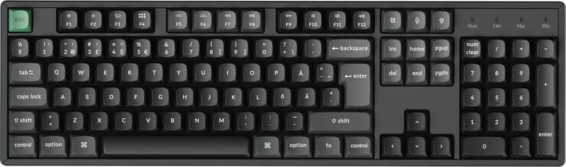 Keychron K10 Ultra Black Apex Red