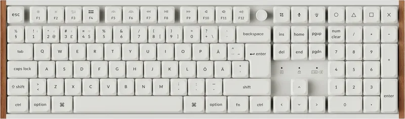Keychron K5 Ultra Wood White Wireless Pom Brown