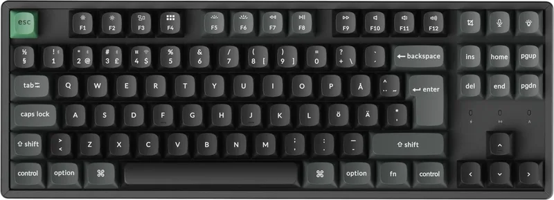 Keychron K8 Ultra Black Apex Red