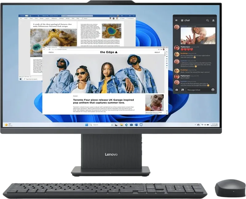 Lenovo IdeaCentre allt-i-ett 27 tum, Ryzen 5, 16 GB, 512 GB