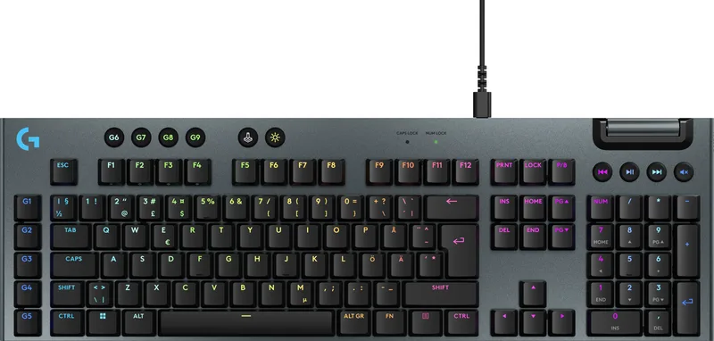 Logitech G915 X Corded Tactile Svart