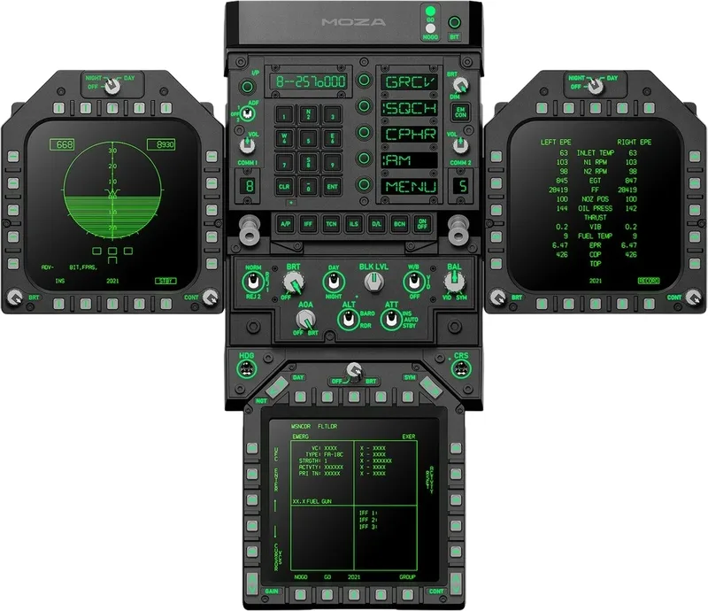 Moza FMP18 panelpaket för flygsimulering, USB