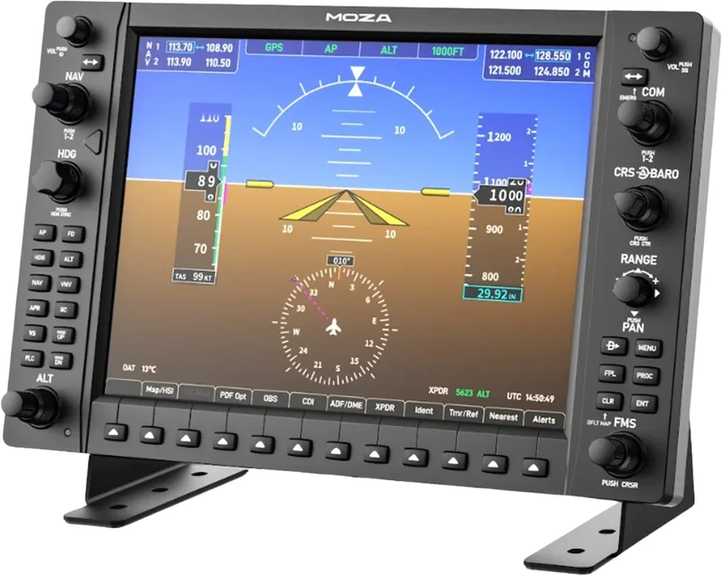 Moza MGX1000 instrumentpanel för flygsimulator