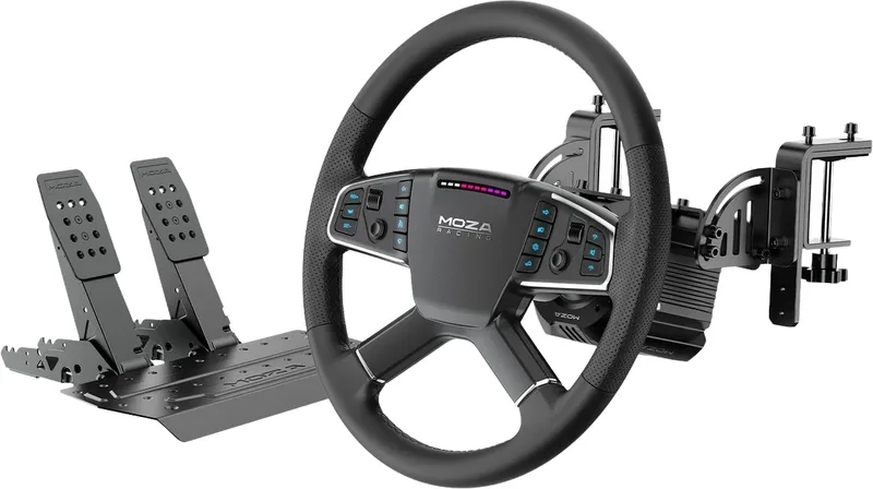 Moza R5 Pro ratt och pedaler, paket för lastbilssimulator