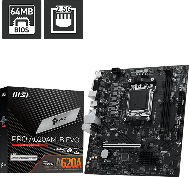MSI PRO A620AM-B EVO