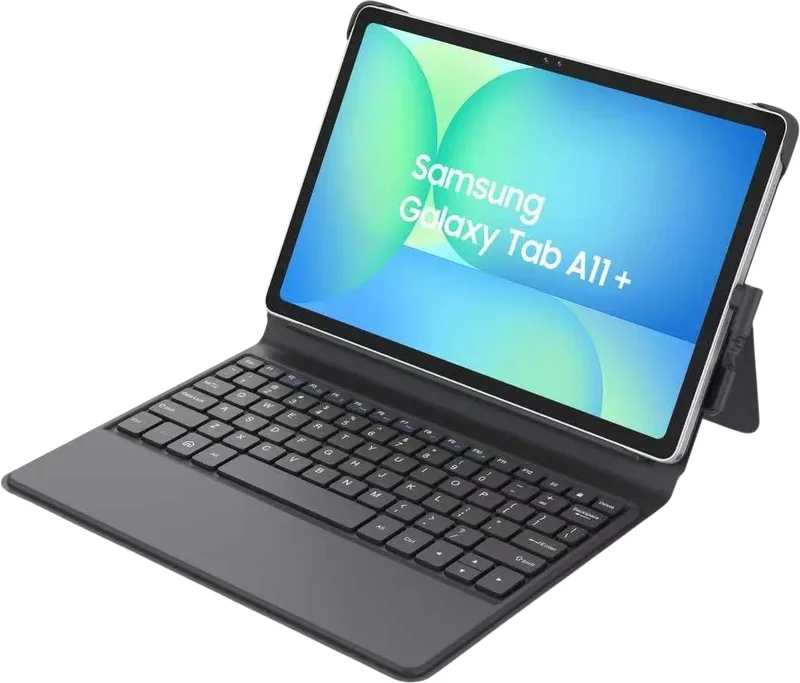 Samsung Galaxy Tab A11+ tangentbordsfodral, slim, svart