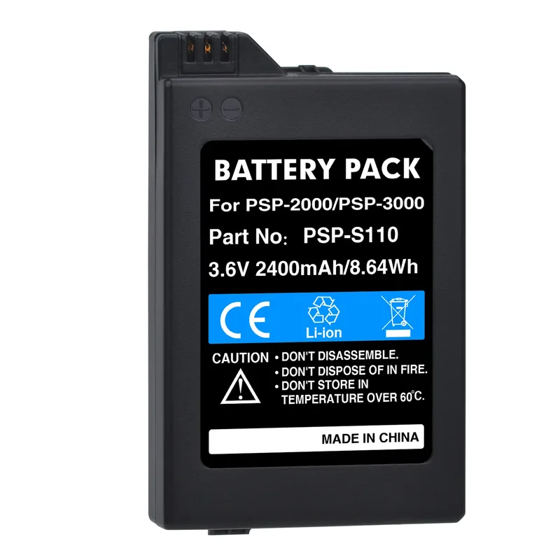 2400mAh 3,6V Ersättningsbatteri för PSP-S110