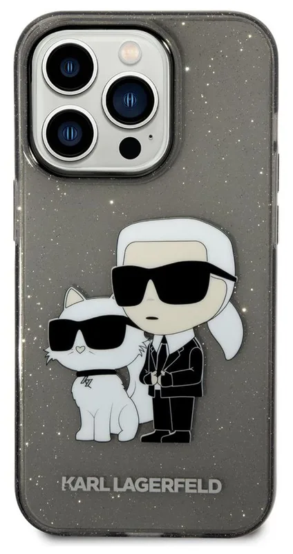 Karl Lagerfeld TPU Glitter NFT Karl & Choupette fodral