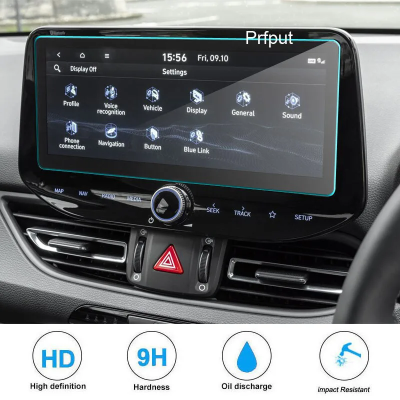 Skyddsfilm Härdat Glas Anti-repor Härdat Glas Skyddsfilm Bil GPS-navigeringsfilm LCD-skärm För Geely För XingYue För PHEV För FY11 2018 2019 2020