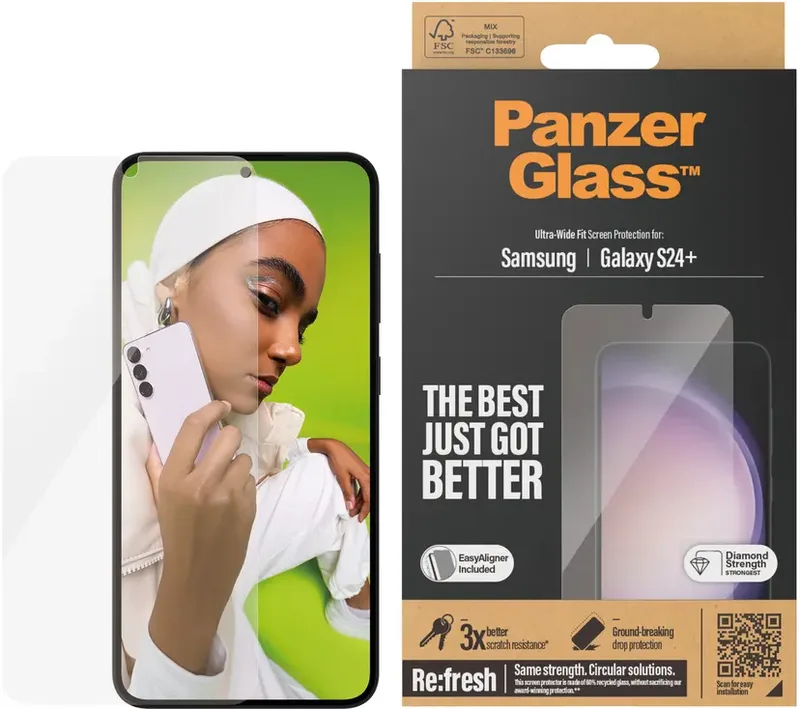 Panzer Tempered Samsung Galaxy S24 skärmskydd
