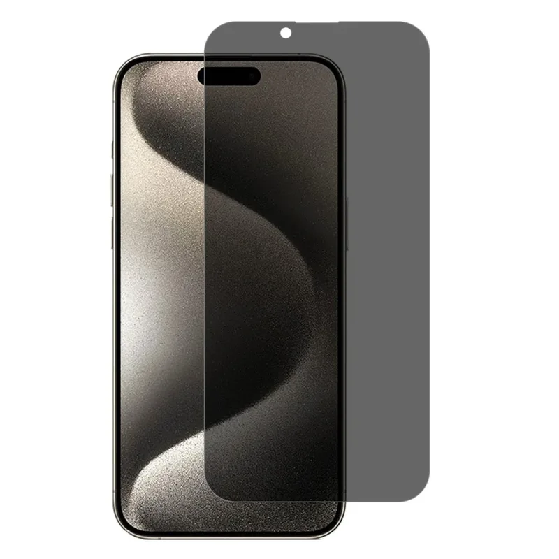 Skärmskydd i härdat glas till iPhone 16 Plus, svart kant