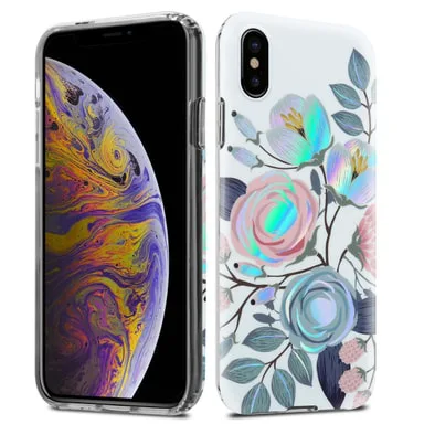 Teknikproffset Skin för Iphone XS Max Blommor