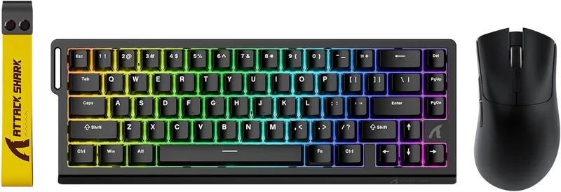 ATTACK SHARK X68 HE & R1 speltangentbord och mus set