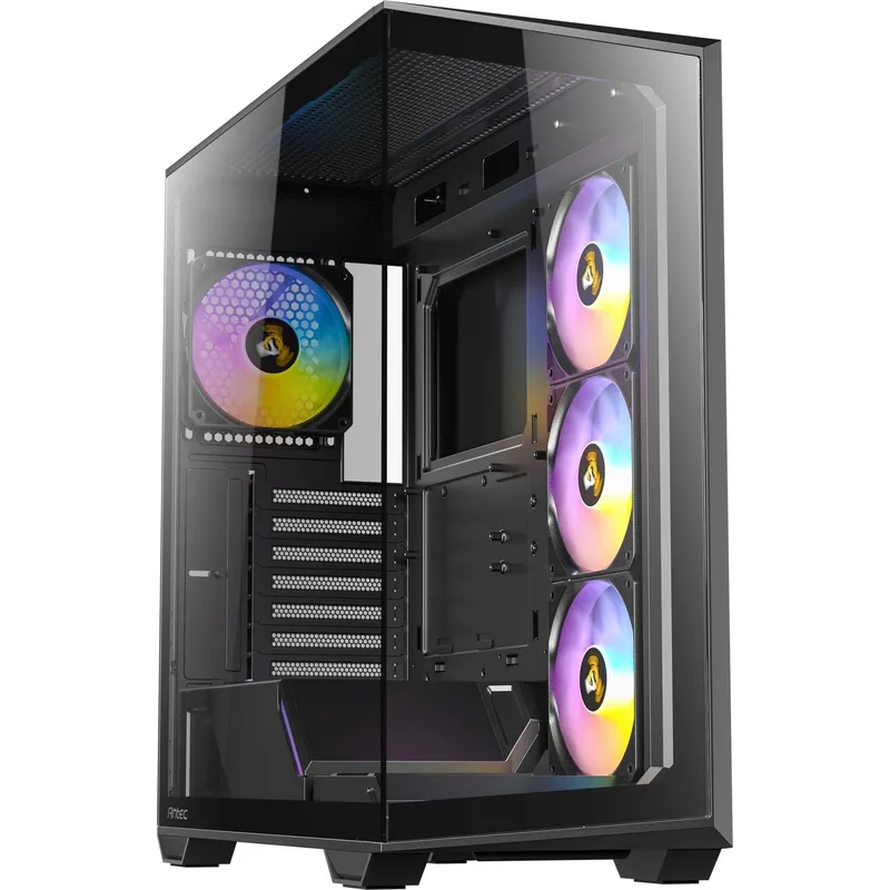Antec C3 ARGB Mid Tower Tempered Glass PC Gaming Case Svart