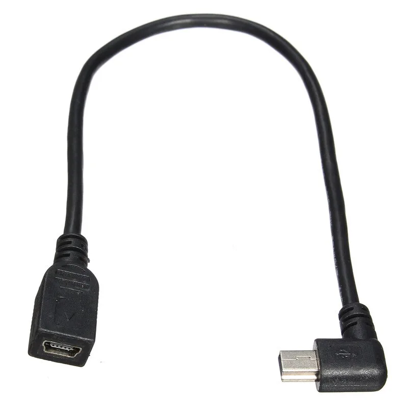 NFHK 90 graders Micro USB 5-stifts USB till USB 2.0 typ A dataladdningskabel