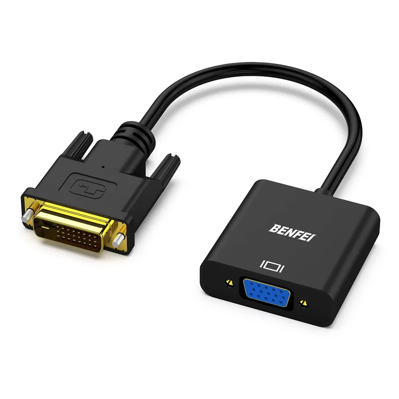 BENFEI Aktiv DVI-D till VGA, DVI-D 24+1 till VGA 1,8M kabel Hane till Hane