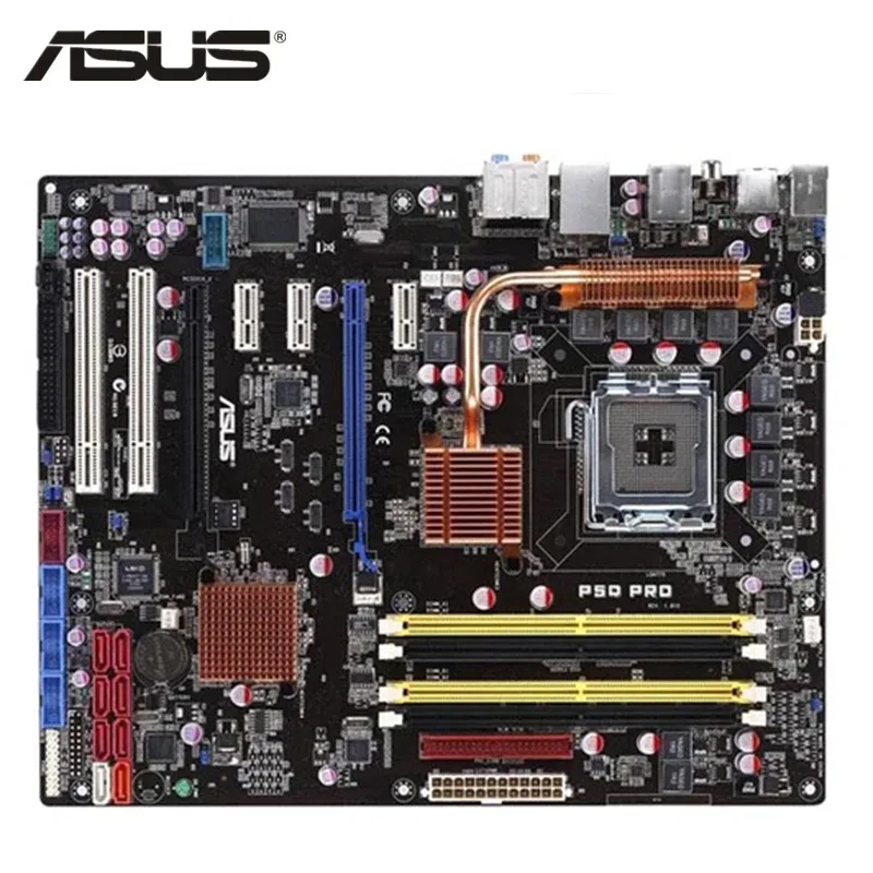 Moderkort Fit For ASUS P5Q LGA 775 DDR2 RAM 16 GB USB2.0 SATA2 P45 ICKE-integrerat stationärt moderkort