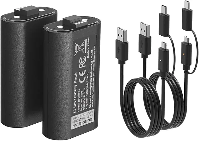 ElecGear Litiumjon Batteri Paket för Xbox Kontroller