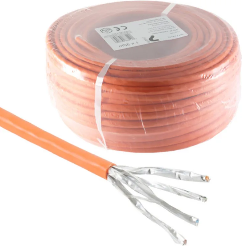 Digitus DK-1744-VH-10 nätverkskablar Orange 1000 m Cat7 S/FTP