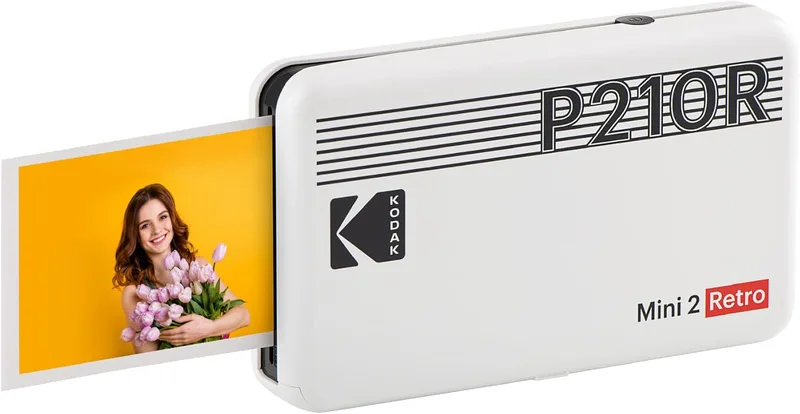 KODAK Mini 2 Retro 4PASS Bärbar fotoskrivare