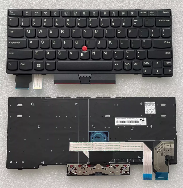 holländskt bakgrundsbelyst tangentbord för Lenovo Thinkpad X280 X390 X395