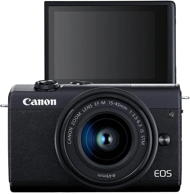 Canon EOS M200 MILC 24,1 MP CMOS 6000 x 4000 pixlar svart EOS M200, 24,1 MP, 6000 x 4000 pixlar, CMOS, 4K Ultra HD, pekskärm, svart