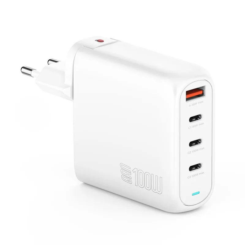 4smarts Ladegerät GaN Flex Pro 100W 3 USB-C+1 USB-A