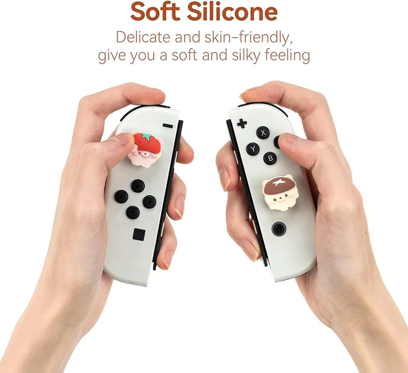 GeekShare Leuke silikon Joycon duimgreepdoppen