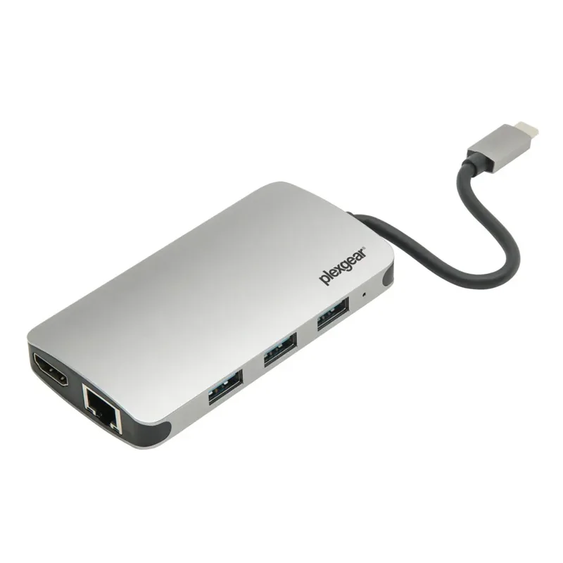 Plexgear Multiadapter för USB-C med 5 anslutningar