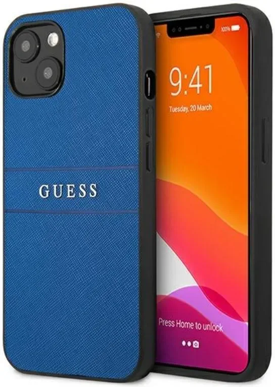 Guess Saffiano Metall Logo Skal iPhone 13 mini