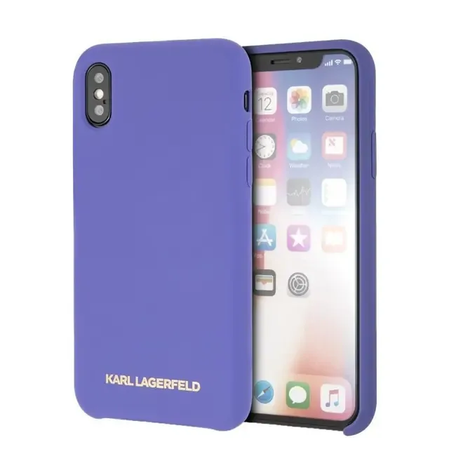 Karl Lagerfeld Gold Logo skal för iPhone X/XS