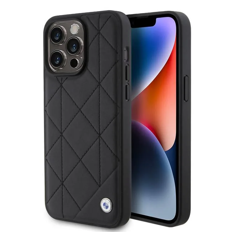 BMW Mobilskal till iPhone 15 Pro Max Läder Quilted