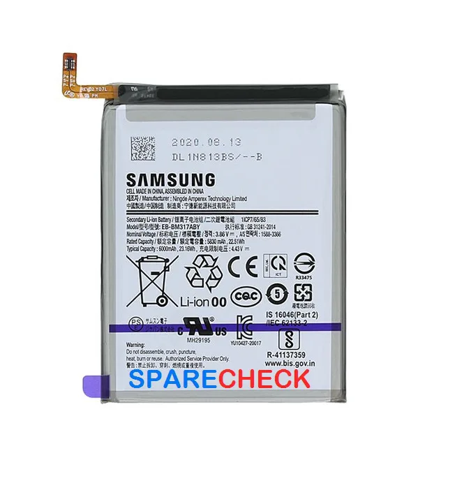 Kompatibelt batteri för Samsung M31 M31S