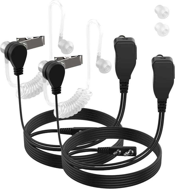 10st Passform For Retevis Air Akustisk Tube Hörlur Walkie Talkie Headset