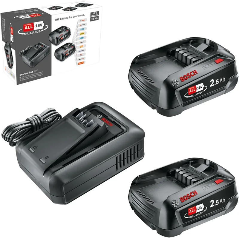 Bosch Starter Set 18V med batteri och snabbladdare