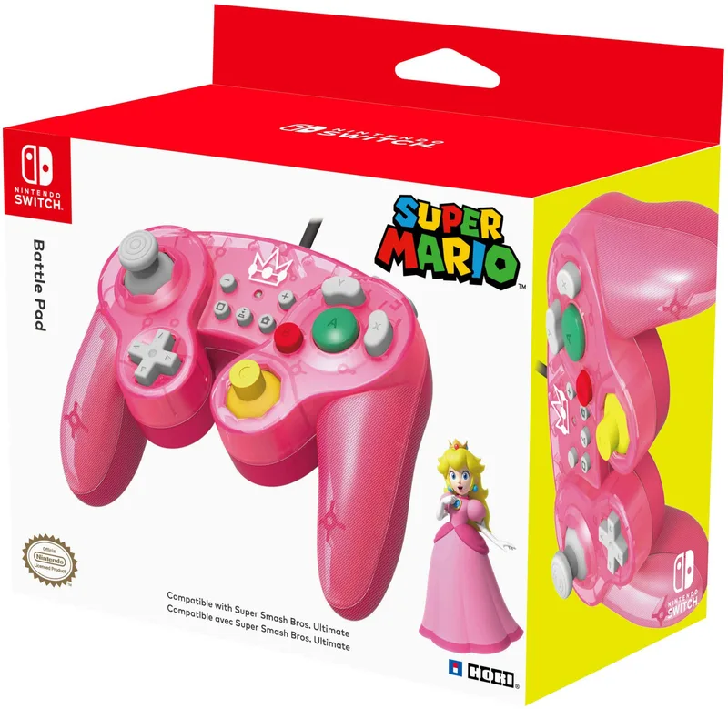 SMASH BROS GAMEPAD PEACH (Nintendo Switch)