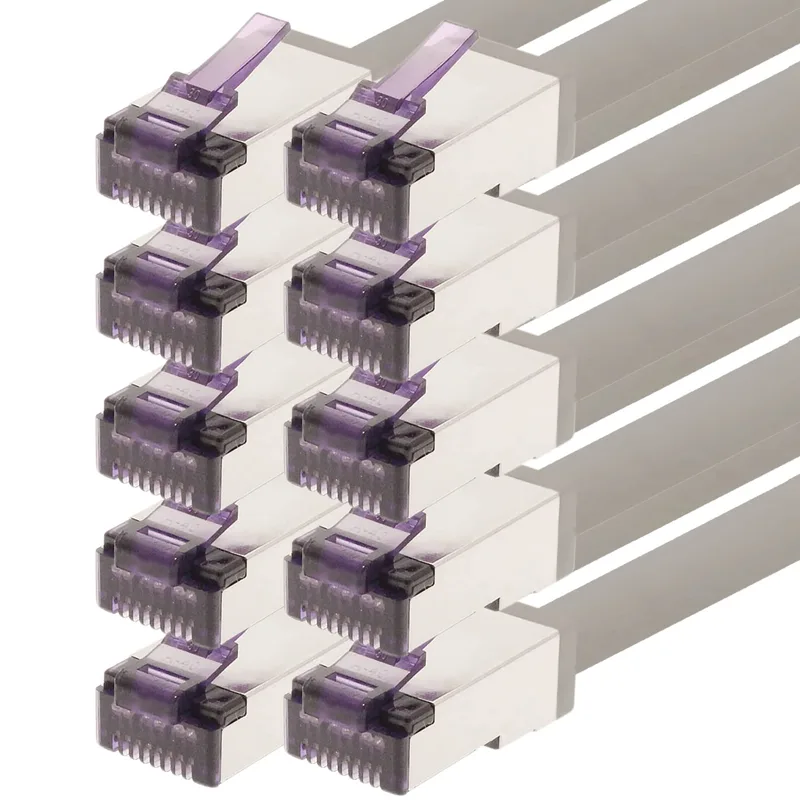 1aTTack.de – 1 m – CAT6a Superflex – Ethernet Gigabit LAN nätverkskabel RJ45 CAT6 A patchkabel 10 000 Mbit s SFTP PIMF 500 MHz kompatibel med CAT6 CAT