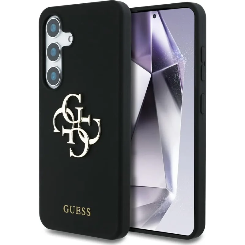 Guess Mobilskal till Galaxy S25 Silikon Big 4G Bottom Script