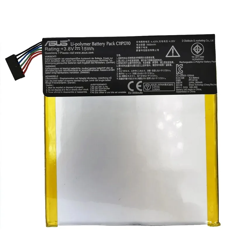 3,8 V 15 wh Li-Polymer C11P1310 ersättande batteri för ASUS Fone pad 7 ME372 Me372CG