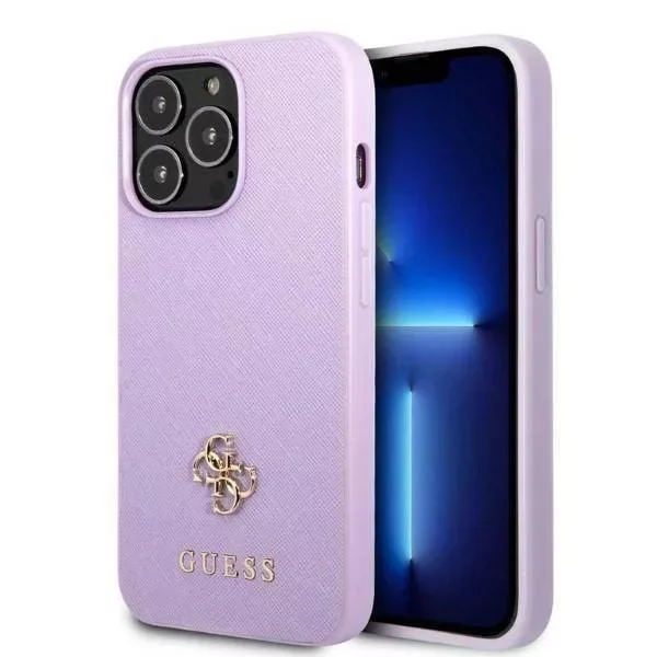 Guess Mobilskal till iPhone 13 Pro Max Saffiano Small Metall Logo