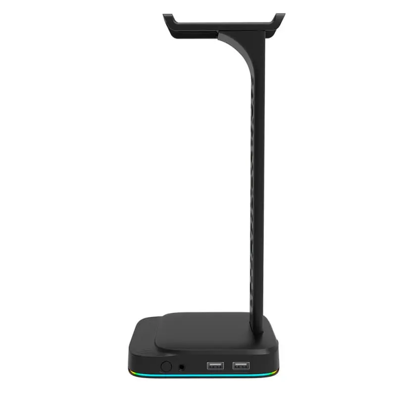 Justerbart RGB-belysning Vertikalt Stativ med Kontrollladdare, Headsethållare för Slimmad Spelkonsol, Kompatibel för Digital Edition och Disc Edition, ABS-material (Vit)