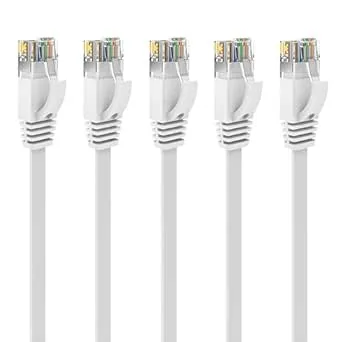 Ercielook Cat6a 0,3 m (5 stycken), vit lankabel
